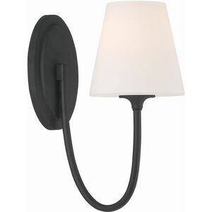 Juno 1 Light 6 inch Black Forged Wall Sconce Wall Light
