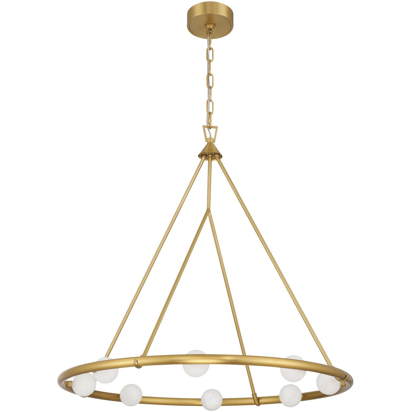 Terrell 8 Light 29.5 inch Luxe Gold Chandelier Ceiling Light