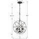 Solaris 5 Light 17 inch English Bronze Mini Chandelier Ceiling Light