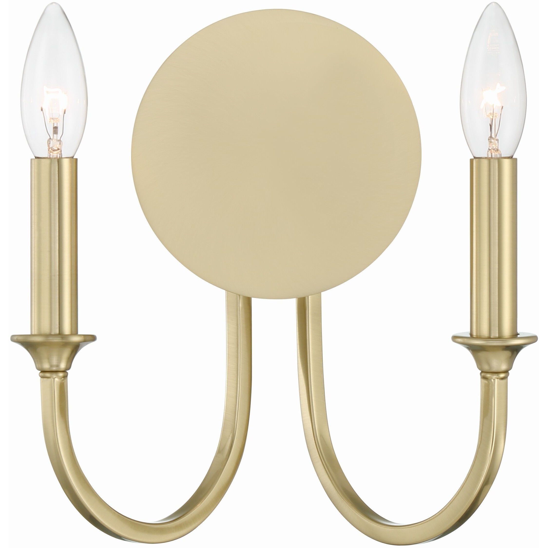 Payton Bath Wall Light in Vibrant Gold