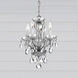 Traditional Crystal 4 Light 11 inch Polished Chrome Mini Chandelier Ceiling Light in Clear Spectra