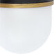 Capsule 1 Light 10 inch Matte Black/Textured Gold Outdoor Sconce, Brian Patrick Flynn