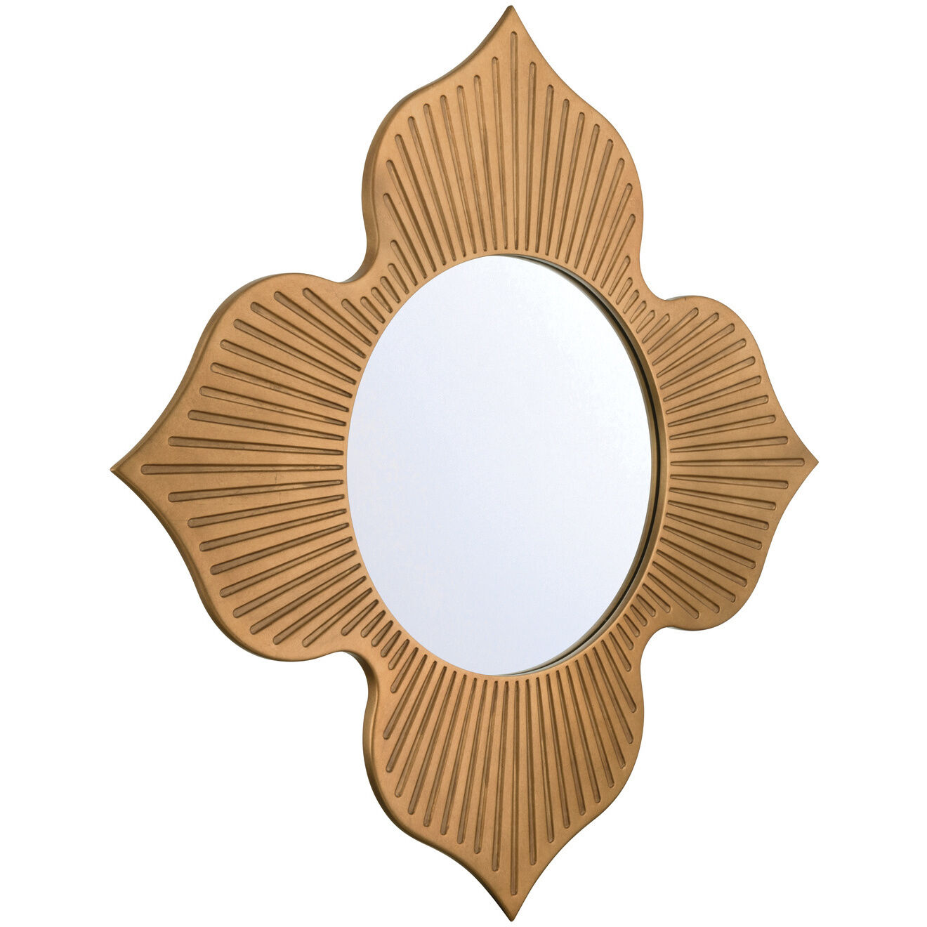 Tullos 48 X 48 inch Burnished Brass Mirror