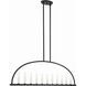 Abbott 11 Light 54 inch Black Linear Chandelier Ceiling Light