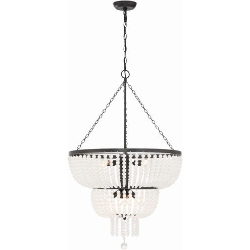 Rylee 8 Light 24.75 inch Matte Black Chandelier Ceiling Light