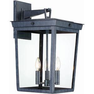 Belmont 3 Light 20 inch Graphite Outdoor Wall Mount