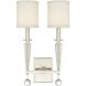 Paxton 2 Light 11.5 inch Polished Nickel Sconce Wall Light