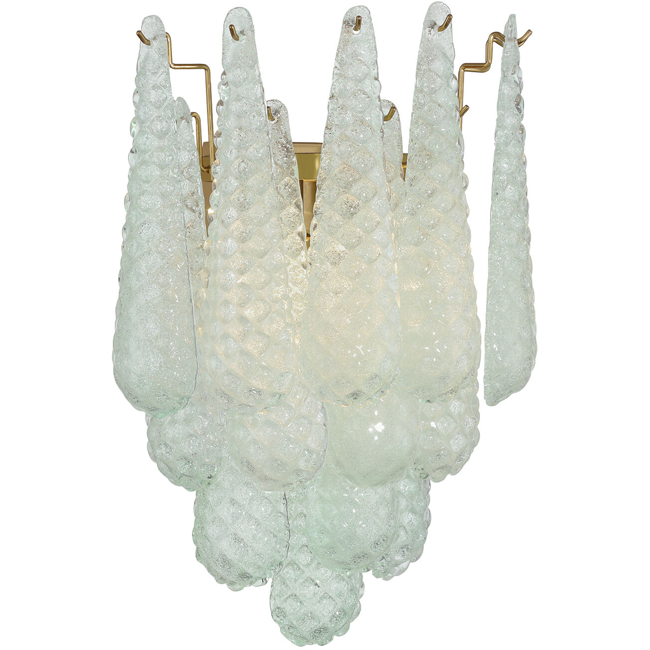 Ollie Wall Sconce Wall Light in Sand Glass Green