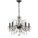 Butler 5 Light 23 inch English Bronze Chandelier Ceiling Light in Clear Hand Cut
