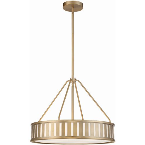 Kendal 4 Light 23 inch Vibrant Gold Pendant Ceiling Light