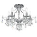 Cedar 5 Light 18.5 inch Polished Chrome Semi Flush Ceiling Light in Clear Hand Cut