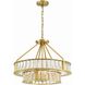 Farris 6 Light 24.5 inch Aged Brass Chandelier Ceiling Light