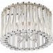 Elliot 4 Light 15.25 inch Polished Nickel Semi Flush Ceiling Light