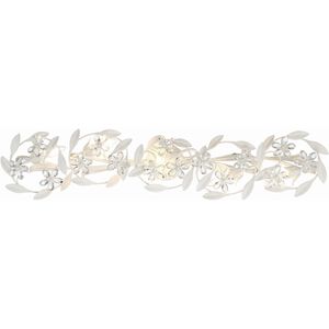 Marselle 5 Light 42 inch Matte White Bathroom Vanity Light Wall Light