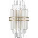 Hayes Sconce Wall Light in Aged Brass