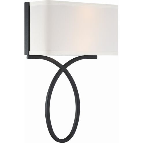 Brinkley 2 Light 10 inch Black Forged ADA Sconce Wall Light