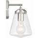 Voss Bath Sconce Wall Light in Polished Nickel