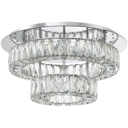 Kinsley 1 Light 20 inch Polished Chrome Flush Mount Ceiling Light