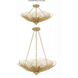 Doral 6 Light 24 inch Renaissance Gold Semi Flush Ceiling Light