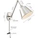 Mitchell 16 inch 60.00 watt Polished Nickel Task Sconce Wall Light