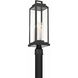 Aspen 4 Light 22 inch Matte Black Outdoor Post