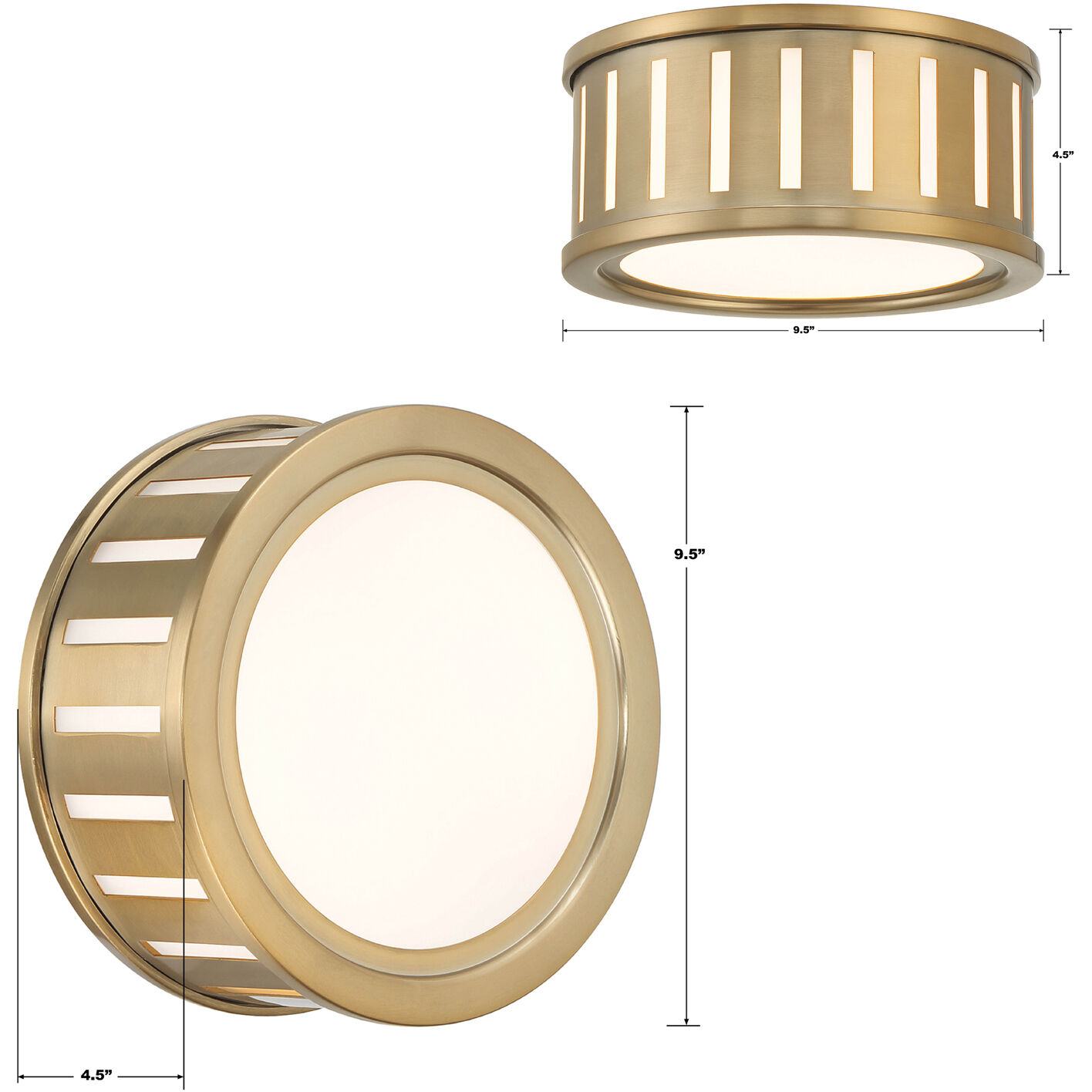 Kendal 2 Light 9.5 inch Vibrant Gold Sconce Wall Light