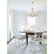 Cedar 8 Light 28 inch Vibrant Gold Chandelier Ceiling Light in Clear Hand Cut