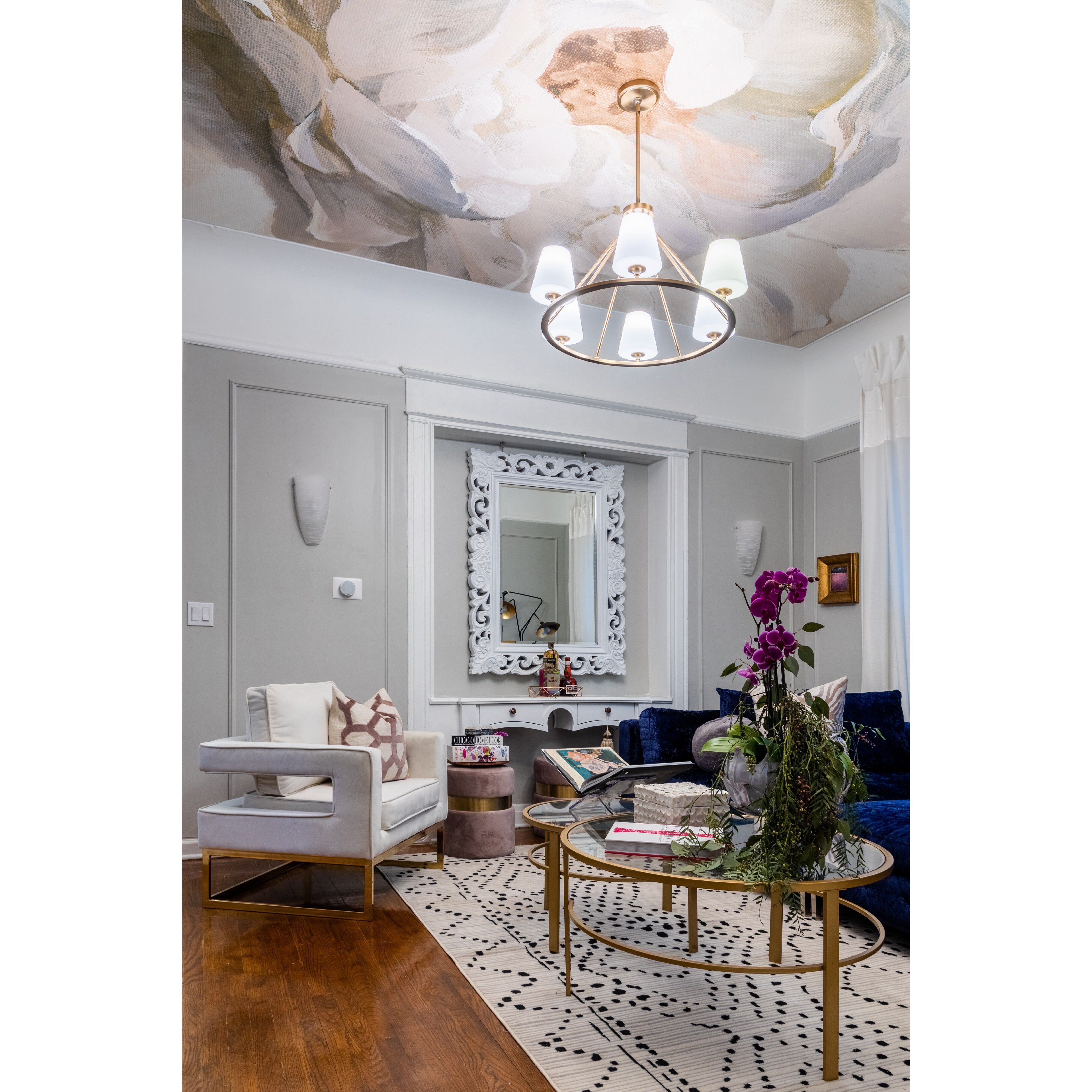 Keenan 6 Light 31.25 inch Vibrant Gold Chandelier Ceiling Light