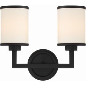 Bryant 2 Light 15 inch Black Forged Wall Sconce Wall Light