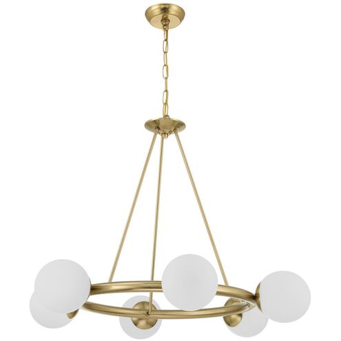 Maverick 6 Light 33.5 inch Vibrant Gold Chandelier Ceiling Light