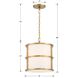 Hulton 3 Light 13 inch Luxe Gold Mini Chandelier Ceiling Light