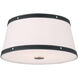 Callahan 3 Light 17 inch Polished Nickel Flush Ceiling Light