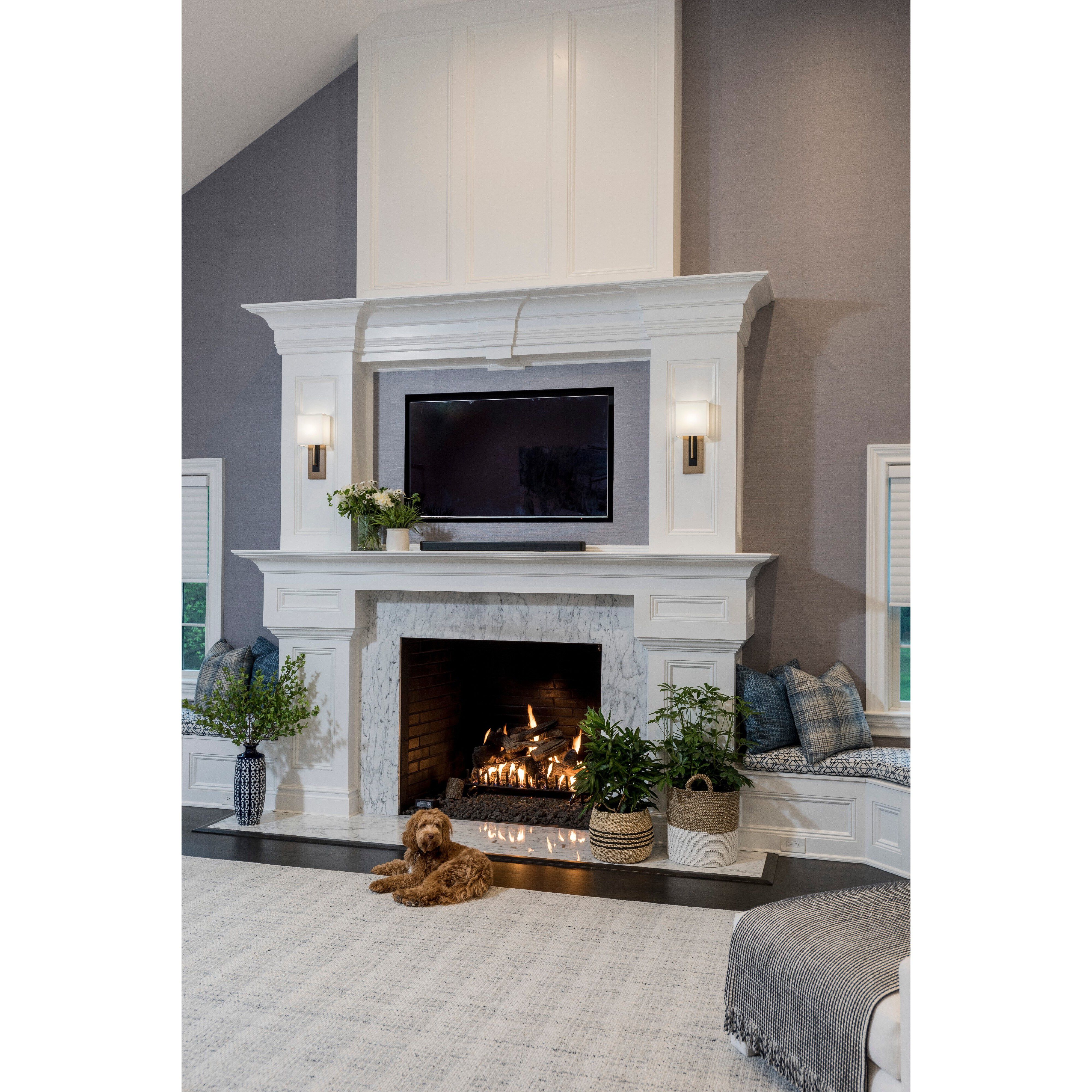 Brent Bath Sconce Wall Light in Vibrant Gold and Black Forged