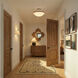 Xander 2 Light 16.25 inch Vibrant Gold Flush Ceiling Light in Vibrant Gold and White