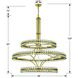 Clover 24 Light 48 inch Aged Brass Chandelier Ceiling Light