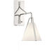 Fulton 18 inch 60.00 watt Polished Nickel Task Sconce Wall Light
