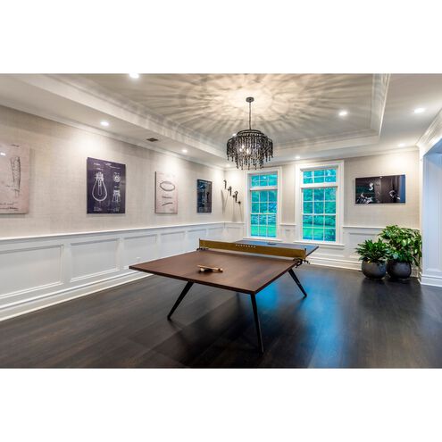 Poppy 6 Light 26.5 inch Matte Black Chandelier Ceiling Light