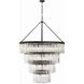 Emory 22 Light 40 inch Black Forged Chandelier Ceiling Light