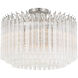 Lofton 5 Light 18 inch Polished Nickel Semi Flush Ceiling Light