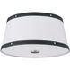 Callahan 3 Light 17 inch Polished Nickel Flush Ceiling Light