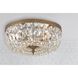 Westbury 3 Light 14 inch Olde Brass Flush Ceiling Light in Clear Hand Cut