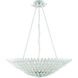 Broche 8 Light 30 inch Matte White Chandelier Ceiling Light