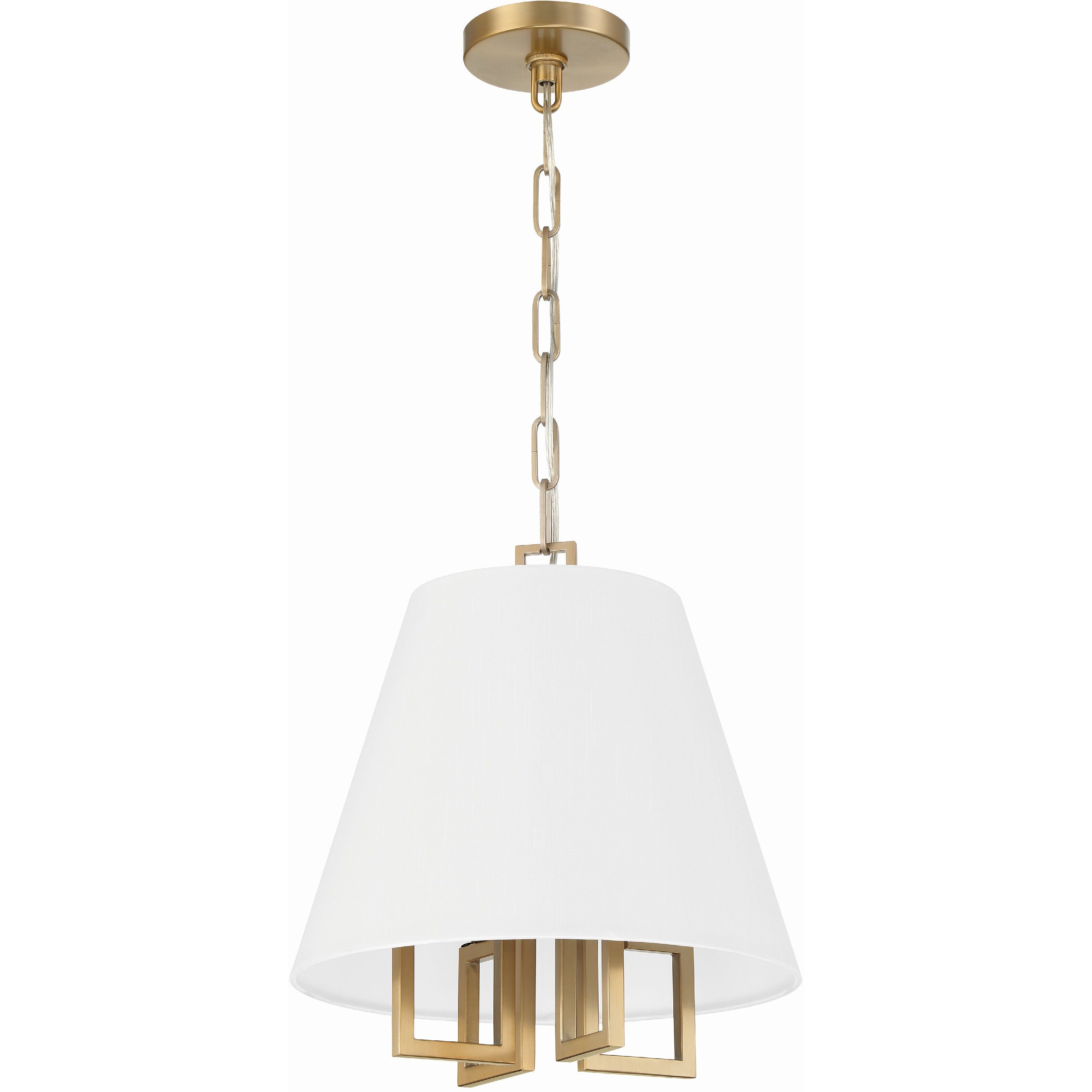 Westwood 4 Light 13.5 inch Vibrant Gold Chandelier Ceiling Light