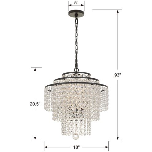 Arielle 4 Light 18 inch Dark Bronze Chandelier Ceiling Light