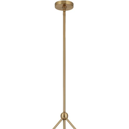 Omni 6 Light 46.5 inch Aged Brass Chandelier Ceiling Light