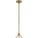 Omni 6 Light 46.5 inch Aged Brass Chandelier Ceiling Light