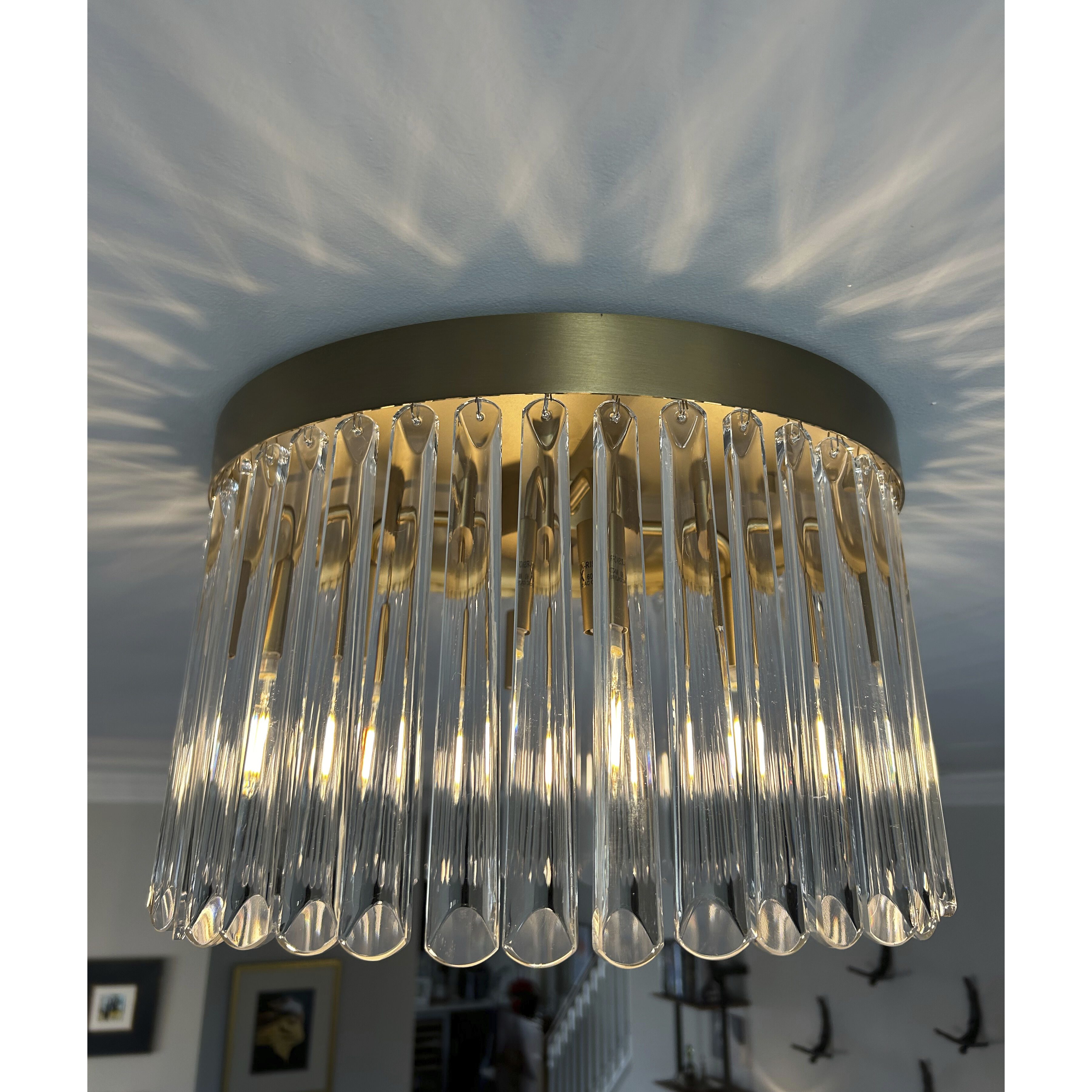 Emory 4 Light 15 inch Modern Gold Flush/Semi Flush Ceiling Light
