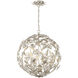 Marselle 6 Light 22 inch Antique Silver Chandelier Ceiling Light