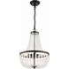 Rylee 3 Light 14 inch Matte Black Mini Chandelier Ceiling Light