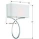 Brinkley Bath Wall Light in Polished Nickel